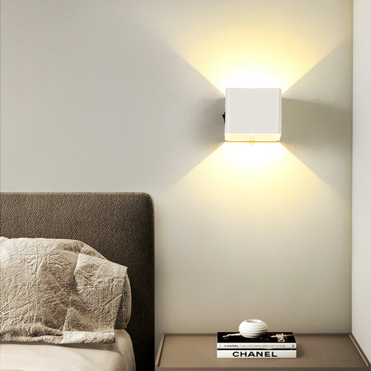 LED Rechargeable Wall Light Bedroom Bedside Body Sensor Dormitory USB Wiring-Free No-Punch Aisle Night Ligh