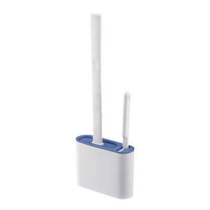 Japanese Style Double Embrace Silicone Toilet Brush Set Cleaning Brush Home Bathroom Wall Hanging Toilet Crevice Brush