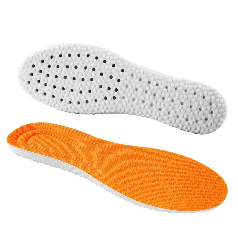 Super soft PU sports running shock-absorbing soft basketball military training insoles for men and women