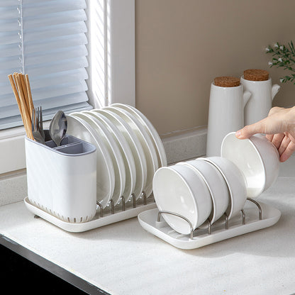 Kitchen Dish Drain Rack To Dry Tableware Drain Bowl Counter Surface Home Nordic Tableware Rack Plate Finishing
