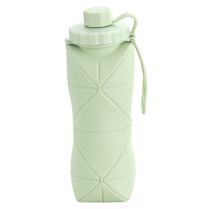 Household silicone folding water cup, large capacity, portable, outdoor sports water bottle, retractable cup