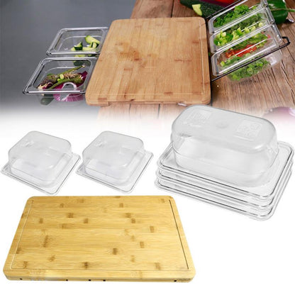 Detachable Durable Fruit Cutting Board Multifunction Food Home Hardware Smooth Bamboo Kitchen With Storage Box Vegetable
