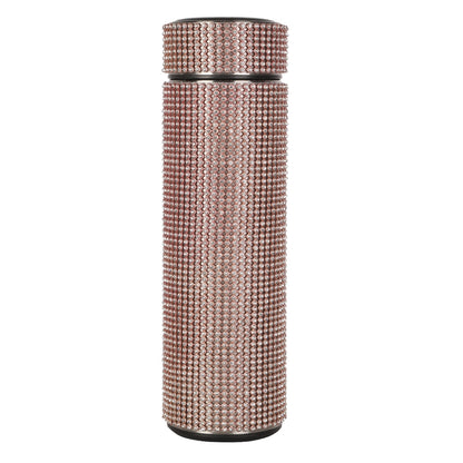 500ml Creative Smart Diamond Thermos Bottle Stainless Steel Water Bottle for Girls Portable Vacuum Flasks Coffee Thermos Cup