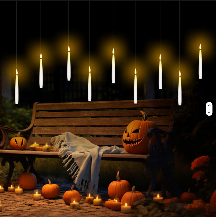Floating Candles with Wand Remote (Set of 12)