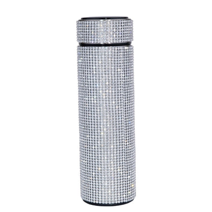 500ml Creative Smart Diamond Thermos Bottle Stainless Steel Water Bottle for Girls Portable Vacuum Flasks Coffee Thermos Cup