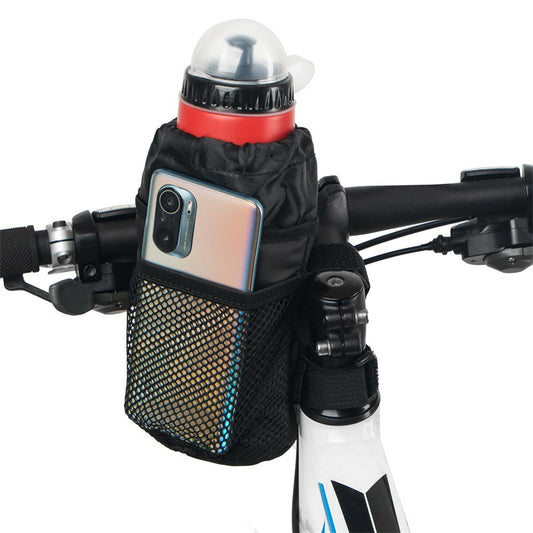 Cycling Water Bottle Bag Mountain Folding Bicycle Handlebar Insulation Water Bottle Bag Mobile Phone Bag
