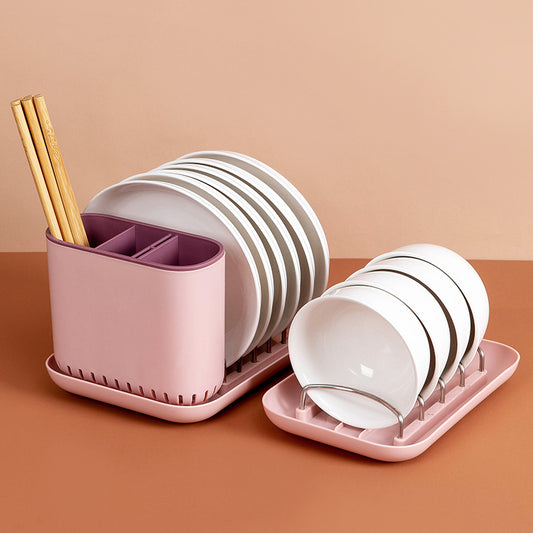 Kitchen Dish Drain Rack To Dry Tableware Drain Bowl Counter Surface Home Nordic Tableware Rack Plate Finishing