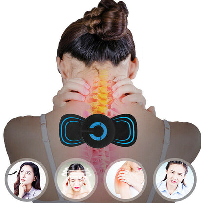 Mini Portable Electric Neck Massager Shoulder Back Physiotherapy Massager Vibration Sticker