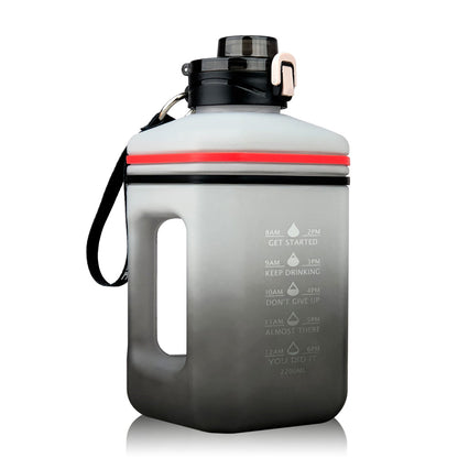 2.2L Water Bottle Heat-Resistant Drop-Resistant Frosted Gradient Sports Fitness Space Cup Water Bottle Bucket
